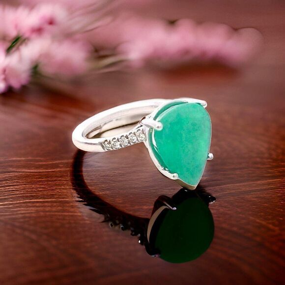 Natural Emerald Diamond Ring Size 7 14k Gold 7.17 TCW Certified $4,975 401576 - Picture 9 of 13